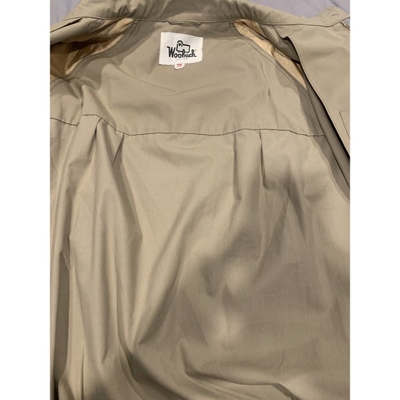 Woolrich Vintage Men Khaki Full‎ Zip Barn Bomber Outdoor Jacket Coat Sz 46 (XL) - Picture 6 of 11
